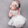 Lace pearl onesie