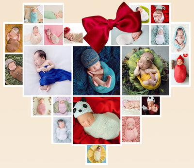 Props studio newborn baby photography wrap gauze - whosedrop