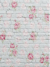Flower white brick backdrop for children Valentine photos-cheap vinyl backdrop fabric background photography