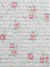 Flower white brick backdrop for children Valentine photos