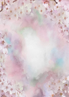 Pink hand draw flower backdrop newborn or children photos-cheap vinyl backdrop fabric background photography
