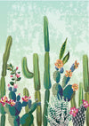 Summer photo backdrop cactus watercolor background-cheap vinyl backdrop fabric background photography
