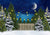Winter backdrop christmas pine tree background