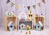 Children photoraphy backdrop Easter background-cheap vinyl backdrop fabric background photography