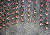 Spring backdrop pink flower background-cheap vinyl backdrop fabric background photography