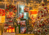 Santa claus backdrop merry christmas background