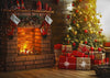Christmas photography backdrop living room background