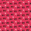 Valentines day backdrop pattern and letters - whosedrop