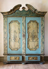 Senior door backdrop blue retro cabinet - whosedrop