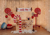 Candy shop backdrop christmas photo background