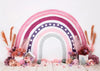 Rainbow bridge backdrop cake smash background