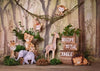 Cake smash backdrop forest junge background