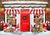 Cookie shop backdrop christmas background