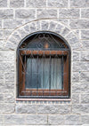 Retro backdrop window with iron railings - whosedrop