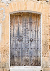 Brown door with rivet backdrop-cheap vinyl backdrop fabric background photography