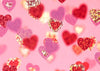 Valentine's day photography color love heart-cheap vinyl backdrop fabric background photography