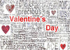 Valentine's day photography backdrop alphabet newspaper-cheap vinyl backdrop fabric background photography