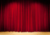 Red stage backdrop with spotlights-cheap vinyl backdrop fabric background photography