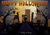 Halloween photography backdrop with full moon-cheap vinyl backdrop fabric background photography