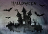 Black oil painting for halloween photography backdrop-cheap vinyl backdrop fabric background photography