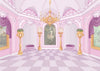 Purple princess castle photo backdrop for child birthday party-cheap vinyl backdrop fabric background photography