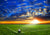 Sports football field backdrop sky cloud