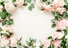 Light pink flowers backdrop for Valentine's day photography - whosedrop