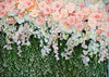 Spring pink flower backdrop for wedding photo-cheap vinyl backdrop fabric background photography