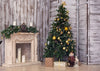 Living room backdrops with christmas tree-cheap vinyl backdrop fabric background photography