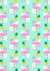 Pink flamingos pattern backdrop green background-cheap vinyl backdrop fabric background photography