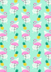Pink flamingos pattern backdrop green background-cheap vinyl backdrop fabric background photography