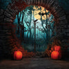 Halloween theme background horror night backdrop-cheap vinyl backdrop fabric background photography