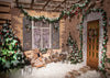 Christmas tree backdrop winter photography background-cheap vinyl backdrop fabric background photography