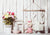 Valentine photography backdrop with rabbit Easter