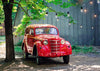 Spring photography backdrops with red car-cheap vinyl backdrop fabric background photography