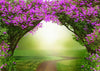 Fantasy forest backdrop flower photo background-cheap vinyl backdrop fabric background photography