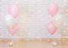 Baby birthday photography backdrop with pink balloon-cheap vinyl backdrop fabric background photography