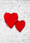 Valentines day backdrops brick wall background-cheap vinyl backdrop fabric background photography