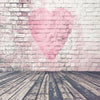 Valentines day backdrop brick wall background-cheap vinyl backdrop fabric background photography