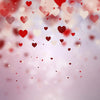 Valentine's day backdrop with red love-heart-cheap vinyl backdrop fabric background photography