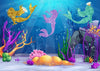Summer backdrops underwater mermaid background-cheap vinyl backdrop fabric background photography