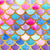Colorful pattern backdrops summer mermaid background