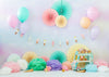 Cake smash backdrop summer ice cream background-cheap vinyl backdrop fabric background photography