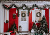 Christmas tree background winter backdrops-cheap vinyl backdrop fabric background photography