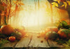Forest backdrops Thanksgiving photo with pumpkin background-cheap vinyl backdrop fabric background photography