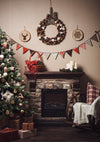 Living room backdrop Christmas photo background-cheap vinyl backdrop fabric background photography