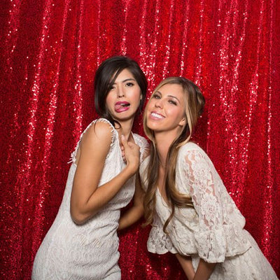 Red Sequin Backdrops for Photography Photo Booth for birthday/party - whosedrop