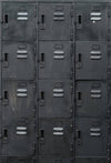 Rusty Old Lockers backdrop for sports Photo Background-cheap vinyl backdrop fabric background photography