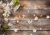 Brown wood backdrop with white flower-cheap vinyl backdrop fabric background photography