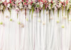 Wedding celebration backdrop with flowers-cheap vinyl backdrop fabric background photography